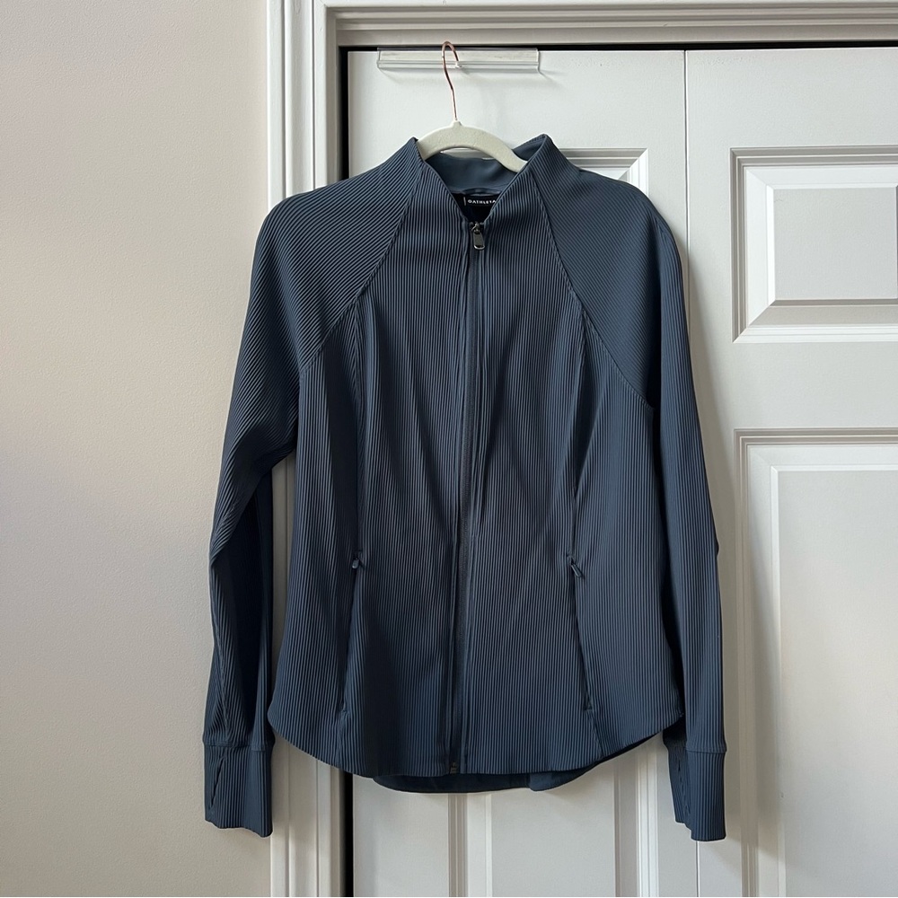 Athleta Salutation Ribbed Jacket Womens size large